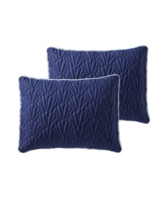 Seashell Reversible 3-Piece Quilt Set, Full/Queen