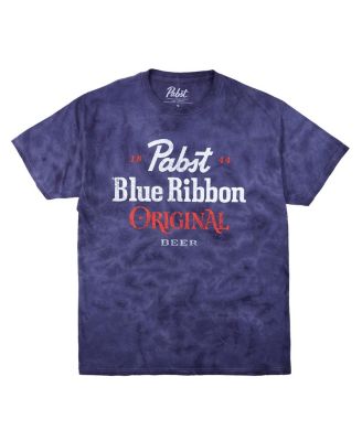 Men's Original Blue Crystal Wash Crew Neck Short Sleeve T-shirt-Medium