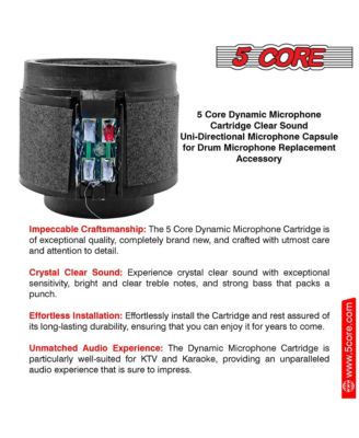 Microphone Replacement Cartridge 20Pc Capsule