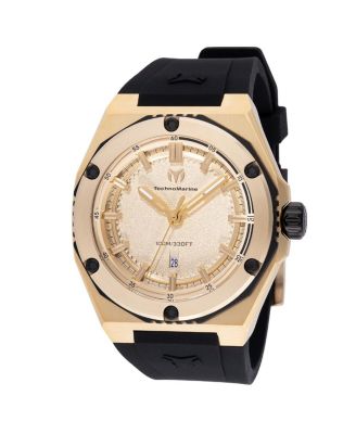 Men's TM-416069 CORAL Quartz 3 Hand Gold Dial Watch