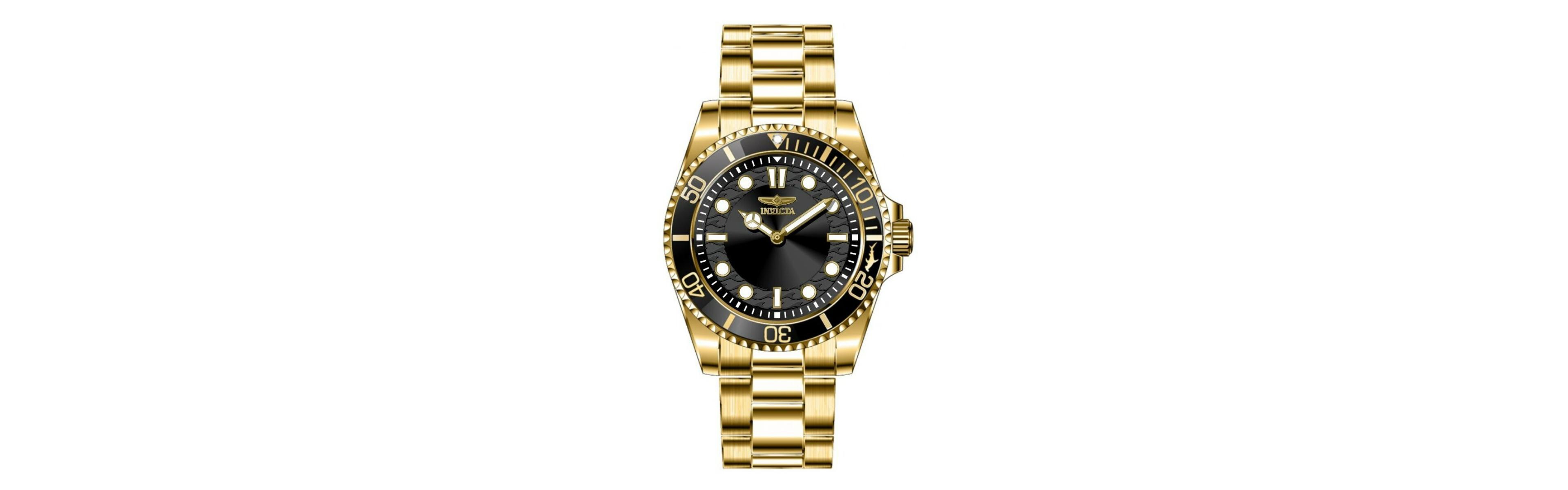 Invicta Men's 49701 Pro Diver Quartz PC20S Black Dial Watch