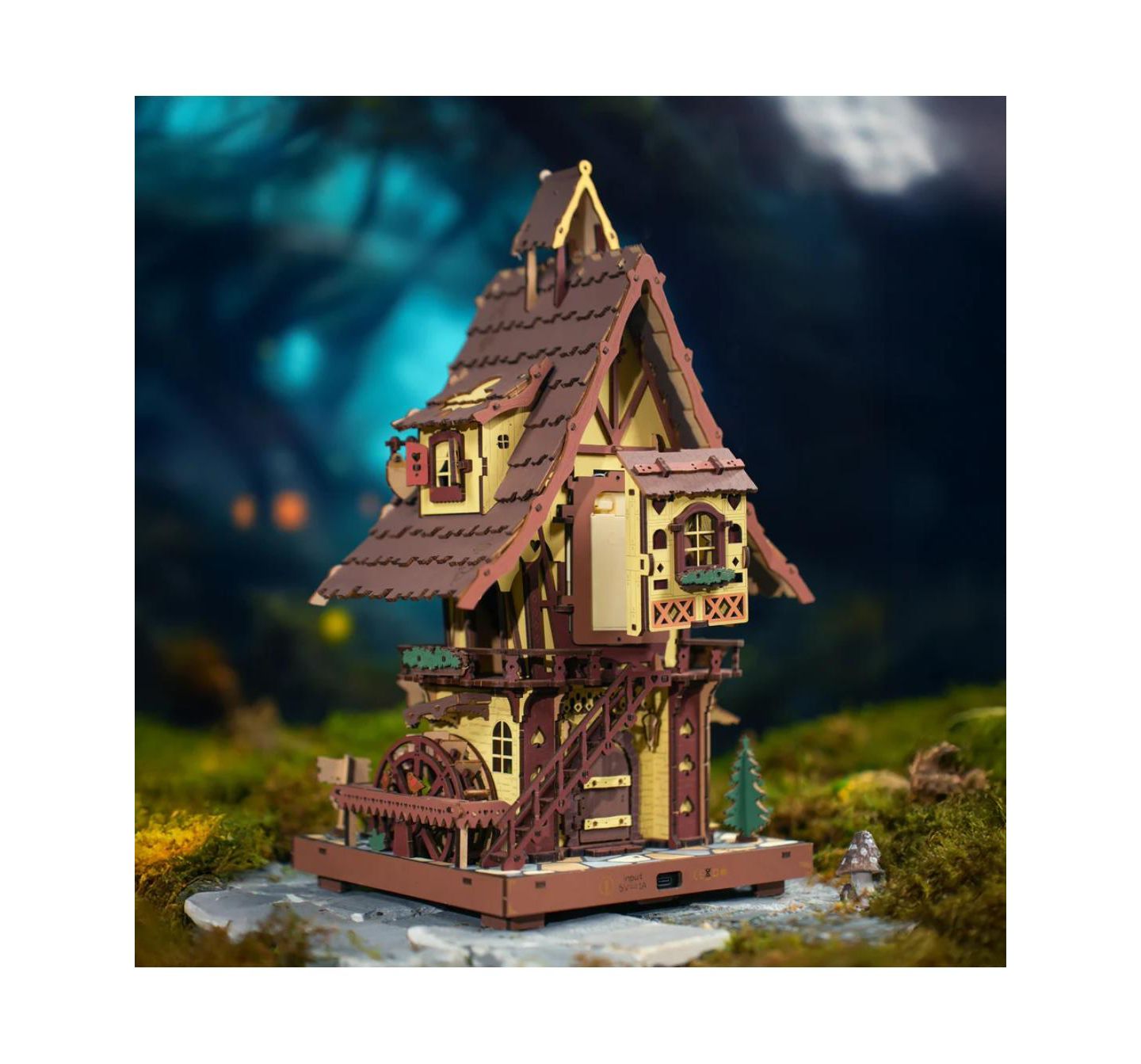 Детский конструктор Flash Popup Cuckoo Clock 3D Moving Gears Puzzle 435-Piece Building Set, Ages 14+, цвет: Коричневый — фото 3