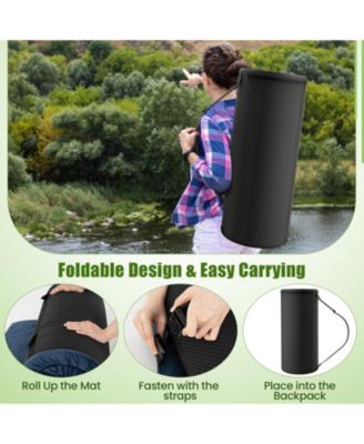 Foldable Camping Mattress with High density foam Cushion and Anti-slip Bottom