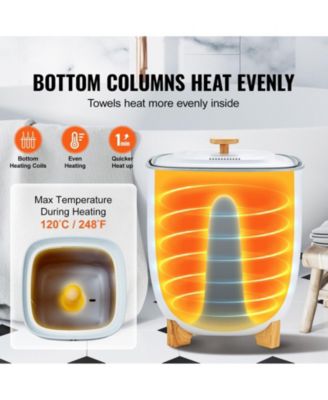 25L Towel Warmer Bucket with Auto Shut-Off, Fits 5 Oversized Towels, Blankets, Clothes & Bathrobes