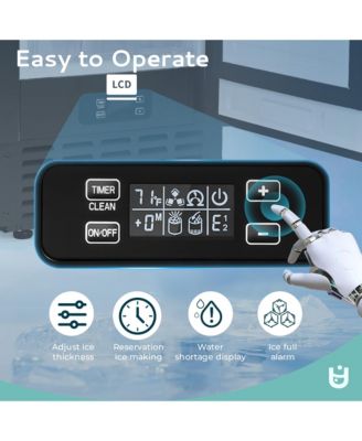 66-lb Ice Per day Nugget Ice Maker Black