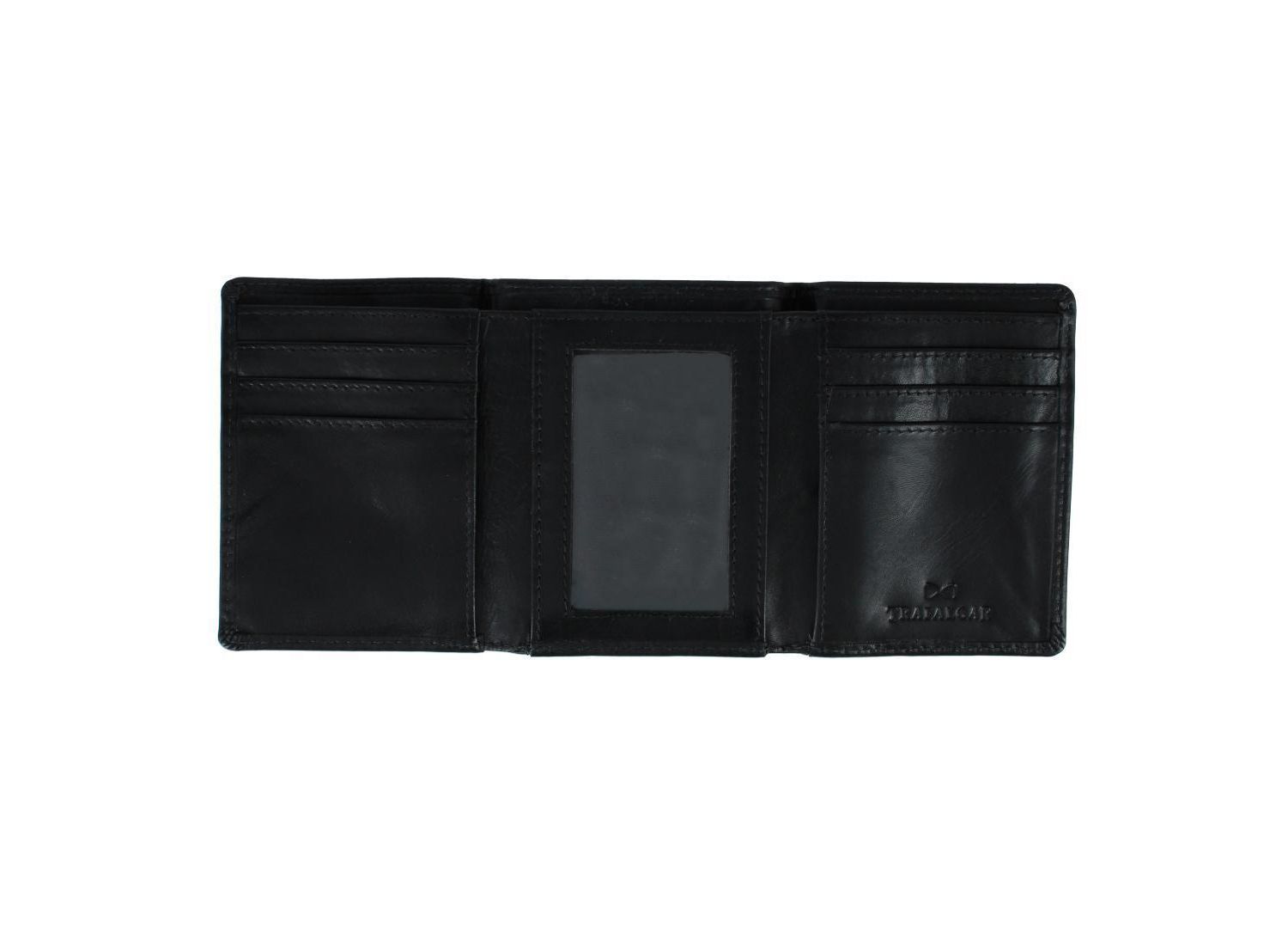 Men's Tennyson Tri-Fold Genuine Leather Wallet with ID Window