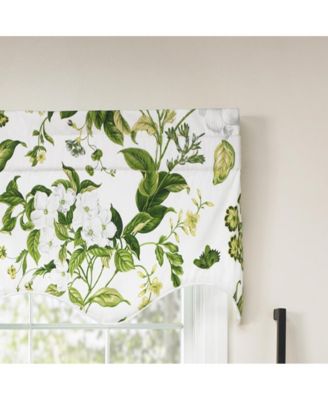 Whitfield Lined Scallop 3" Rod Pocket Valances for Windows 50" x 15" Clover