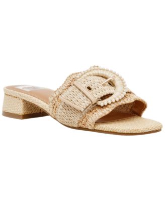 Women's Nillz Buckle Slide Low Block Heel Dress Sandals