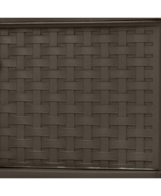 2 Pack 3 Drawer Wide Weave Storage Tower Plastic Organizer Drawers