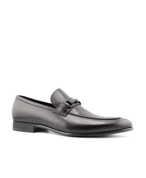 Мужские туфли Blake McKay Dylan Dress Slip-on Bit leather Loafer, цвет: Чёрный