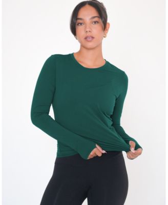 Women's Raya Mid Length Compression Nylon Long Sleeve Top