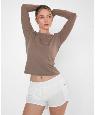 Women's Raya Mid Length Compression Nylon Long Sleeve Top