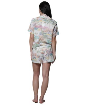 Women's Short-Sleeve Buton-Down Swim Shirt