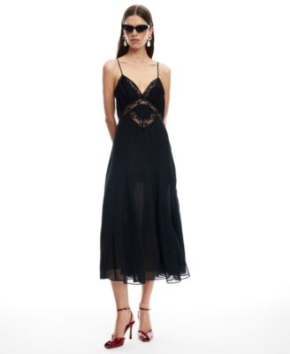 Women's Harmony Plunge Neck Midi Dress