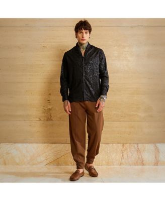 Men's Onyx Black Corroded-Tactile Shirt