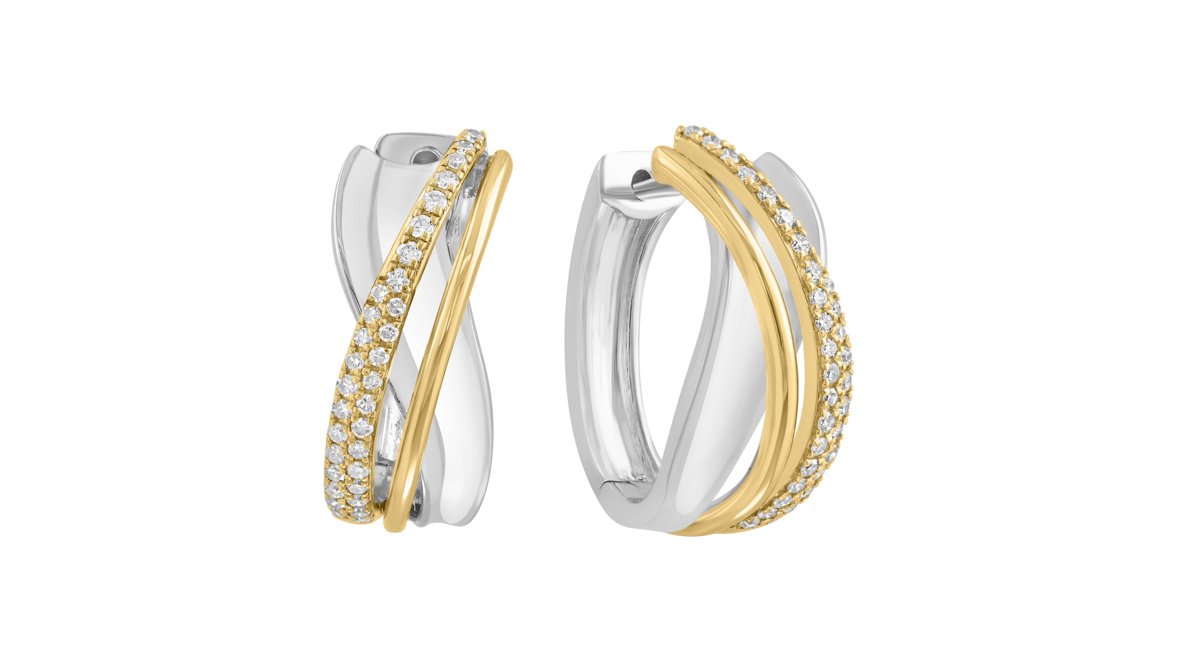Effy Collection Diamond Earrings (1/3 ct. t.w.) in 14k Gold Plating Over Sterling Silver