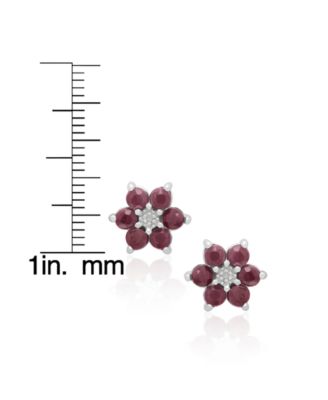 2-Pc. Ruby (2.70 ct. t.w.)& Diamond (0.015 ct. t.w.) Pendant Necklace & Earrings Set in Sterling Silver