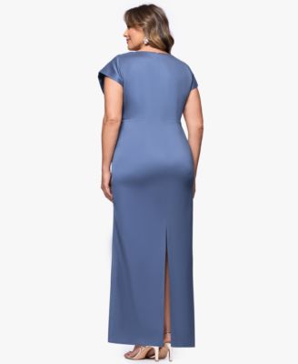 Plus Size V-Neck Long Dress