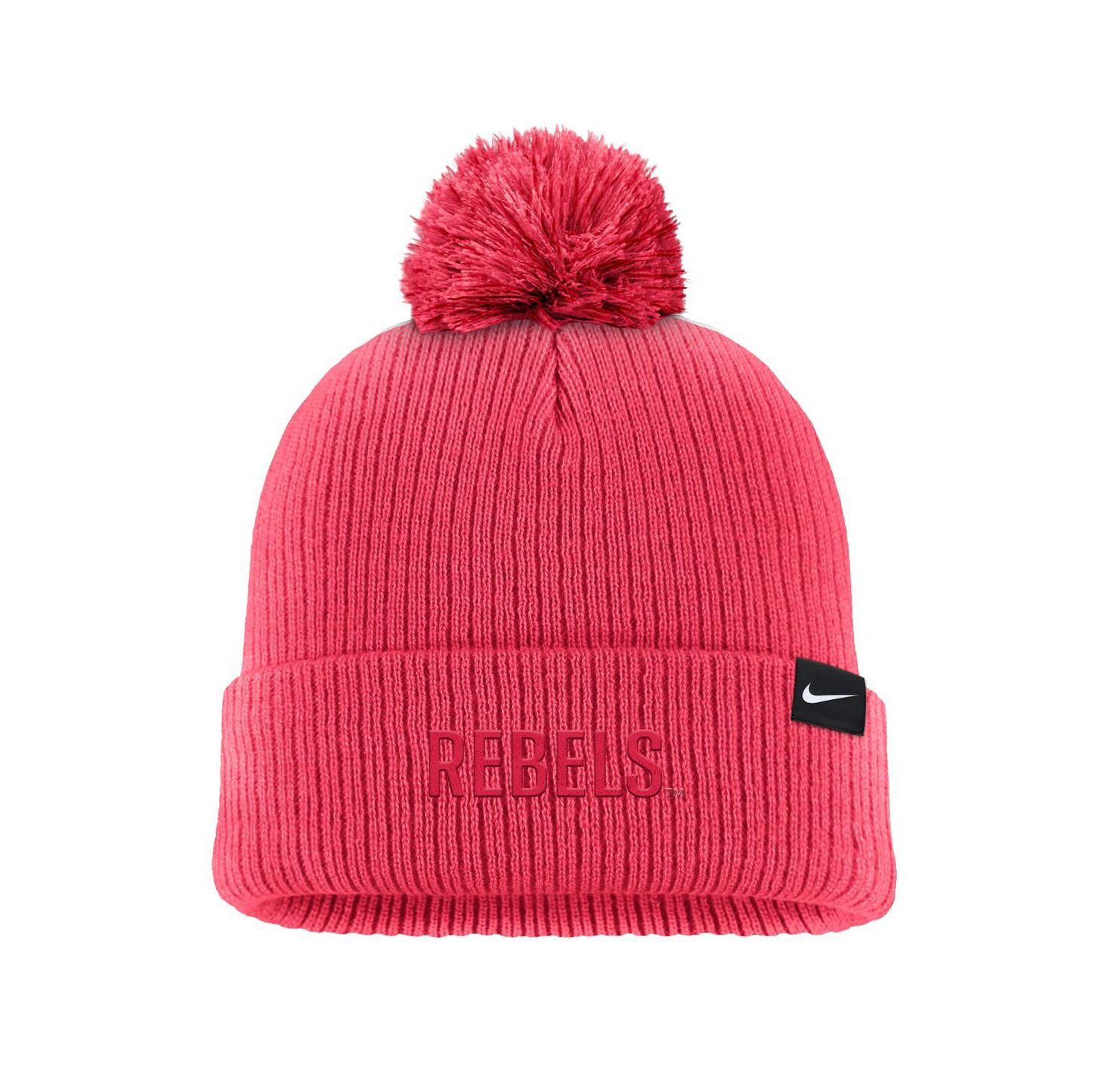 Men's Scarlet UNLV Rebels Tonal Peak Cuffed Knit Hat with Pom