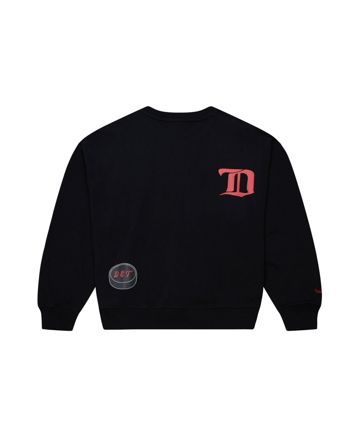 Women's Black Detroit Red Wings Crewneck Sweatshirt
