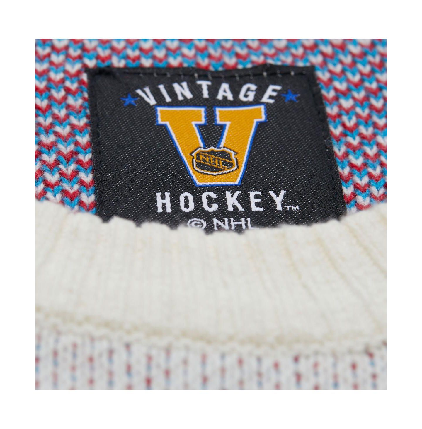 Мужской свитер Mitchell & Ness Cream New York Rangers Centennial Retro Logo — фото 4