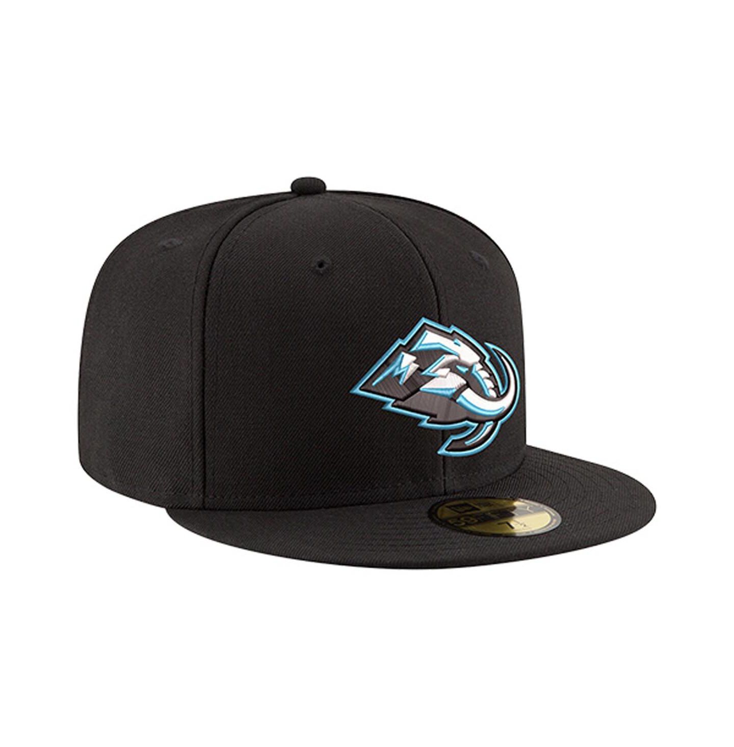 Мужская кепка New Era Black Utah Mammoth Core 59FIFTY Fitted Hat — фото 3