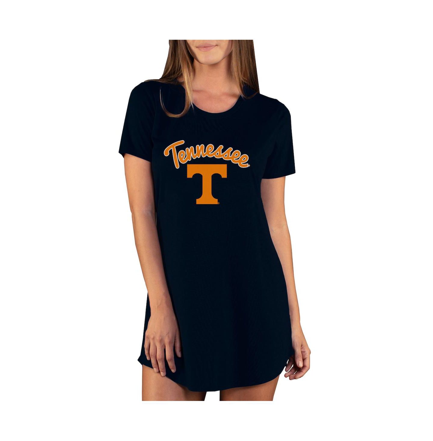 Concepts Sport Women's Black Tennessee Volunteers Marathon Nightshirt — фото 1