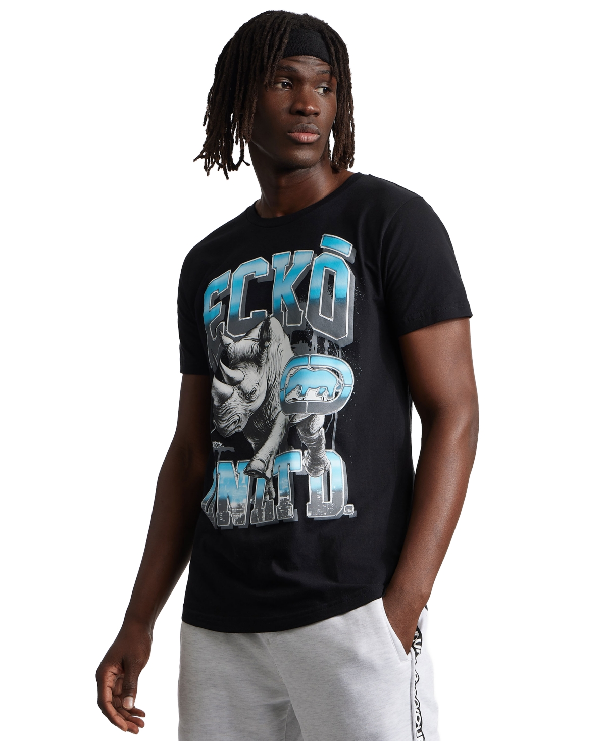 Ecko Unltd Men's Breaking News Crewneck T-Shirt