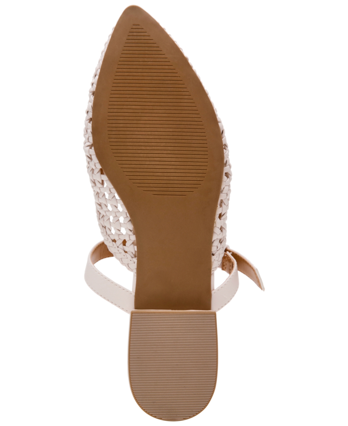 Dv Dolce Vita Women's Domainica Woven Buckle Flat Almond-Toe Mules