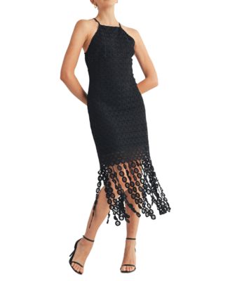 Women's Zariah Halter High-Neck Midi Dress