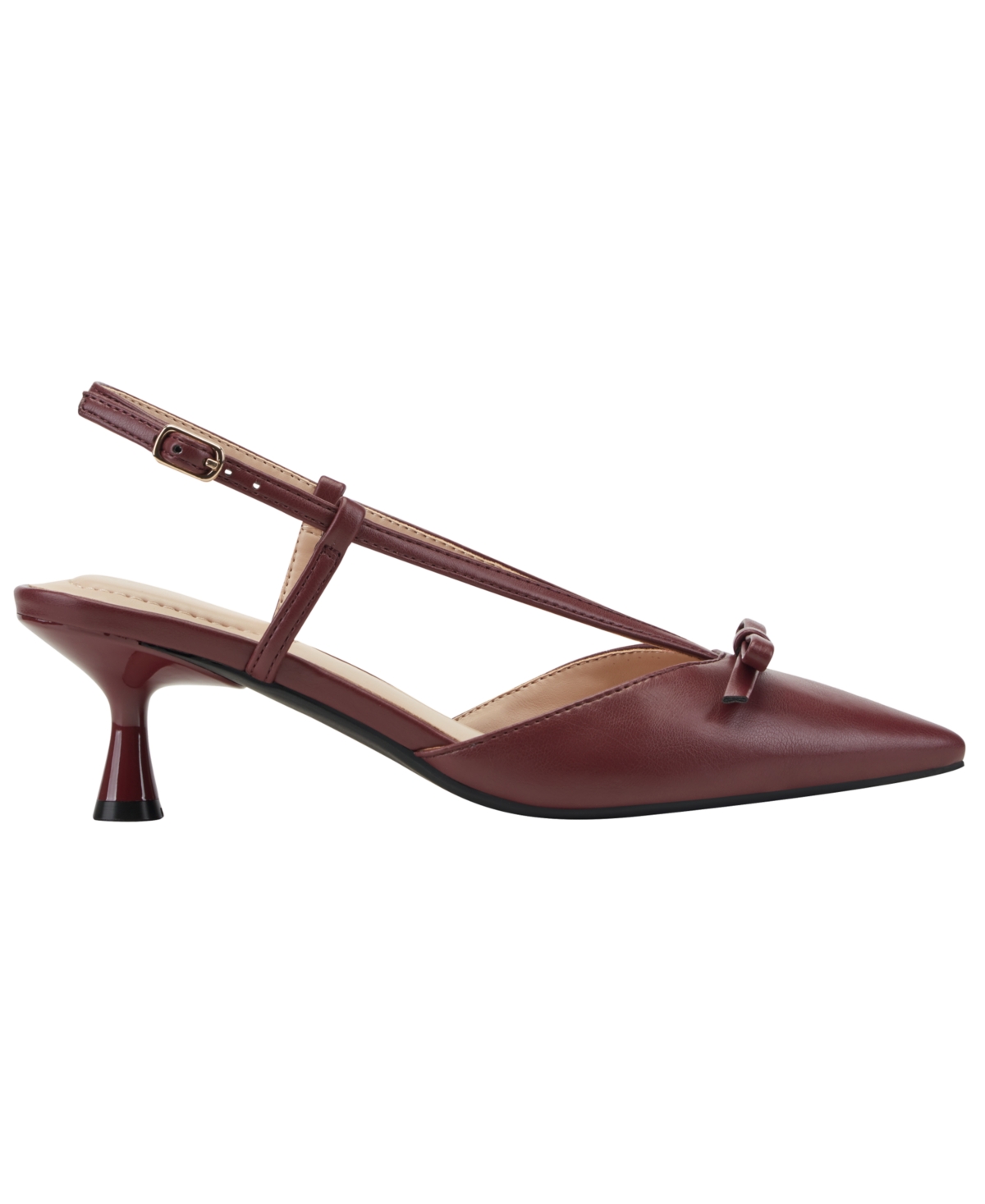 Bandolino Women's Macruz Slingback Kitten Heel Pumps In Burgundy