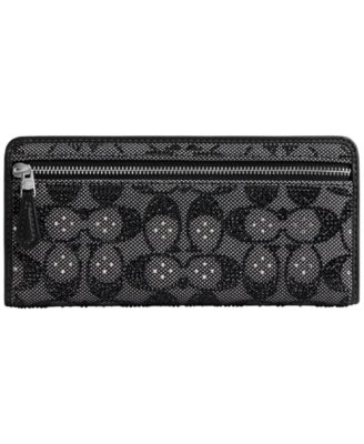 Essential Crystal Signature Jacquard Slim Wallet