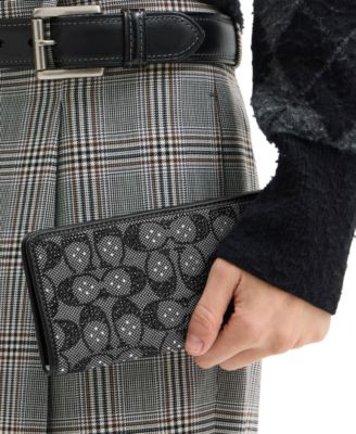 Essential Crystal Signature Jacquard Slim Wallet