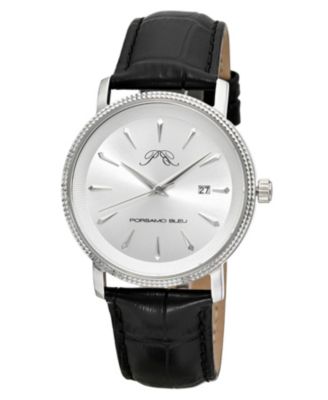 Men's Veritas 2 Genuine Leather Band Watch 1362AVEL