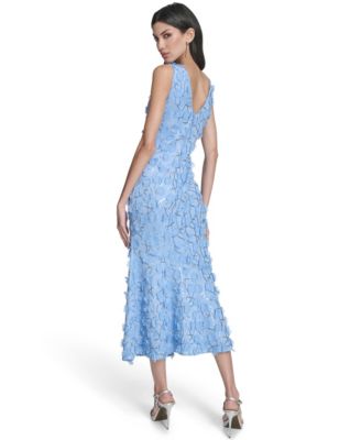 Women's V-Neck Midi Dress