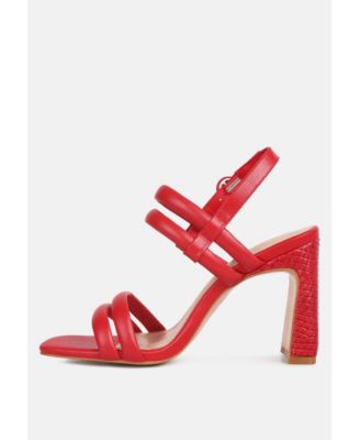 avianna Womens slim block heel sandal