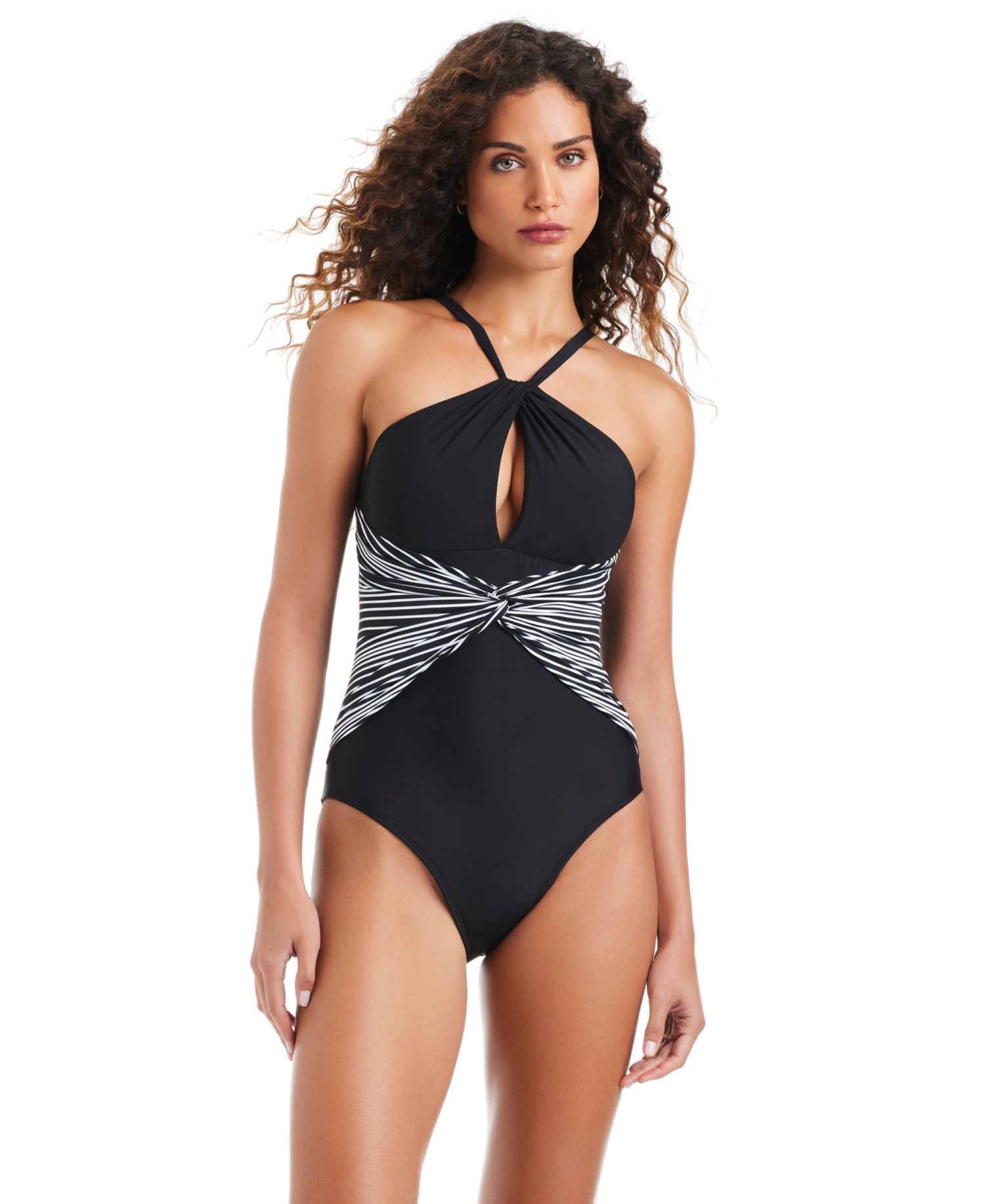 Women's Halter Neck One-Piece Swimsuit