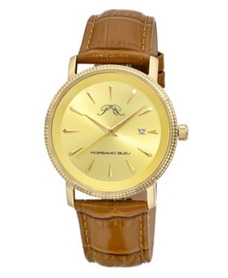 Men's Veritas 2 Genuine Leather Band Watch 1362FVEL