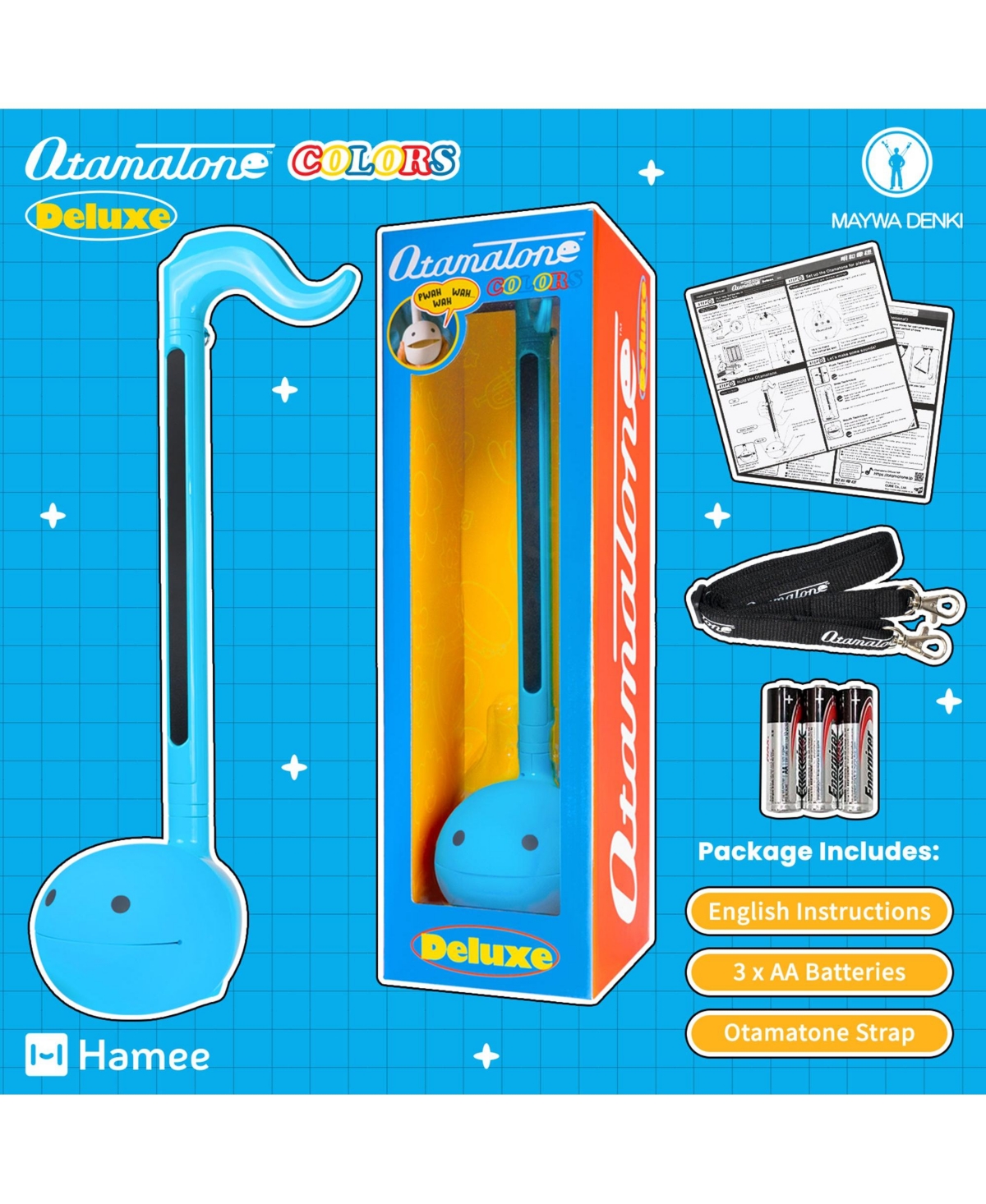 Otamatone Deluxe Series Electronic Musical Instrument Large Synthesizer Digital Educational Music from Japan for Cool Stuff Gift