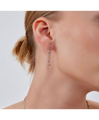 Women's Dorica Sterling Silver Multi Bead Drop Earring