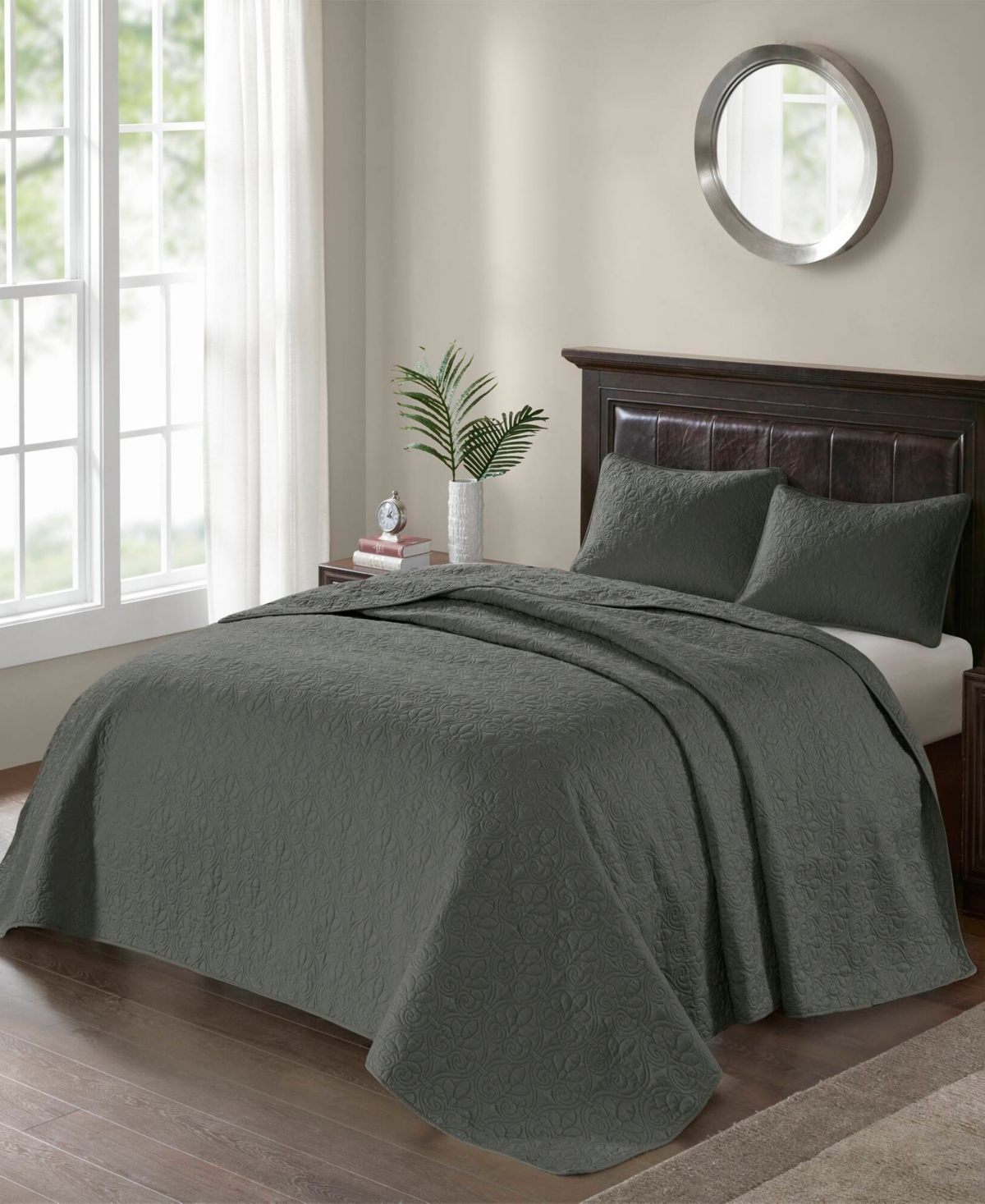 Madison Park Quebec Quilted 3-Pc. Bedspread Set, Full