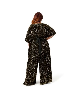 Women's 1970s Sequin Caftan Jumpsuit