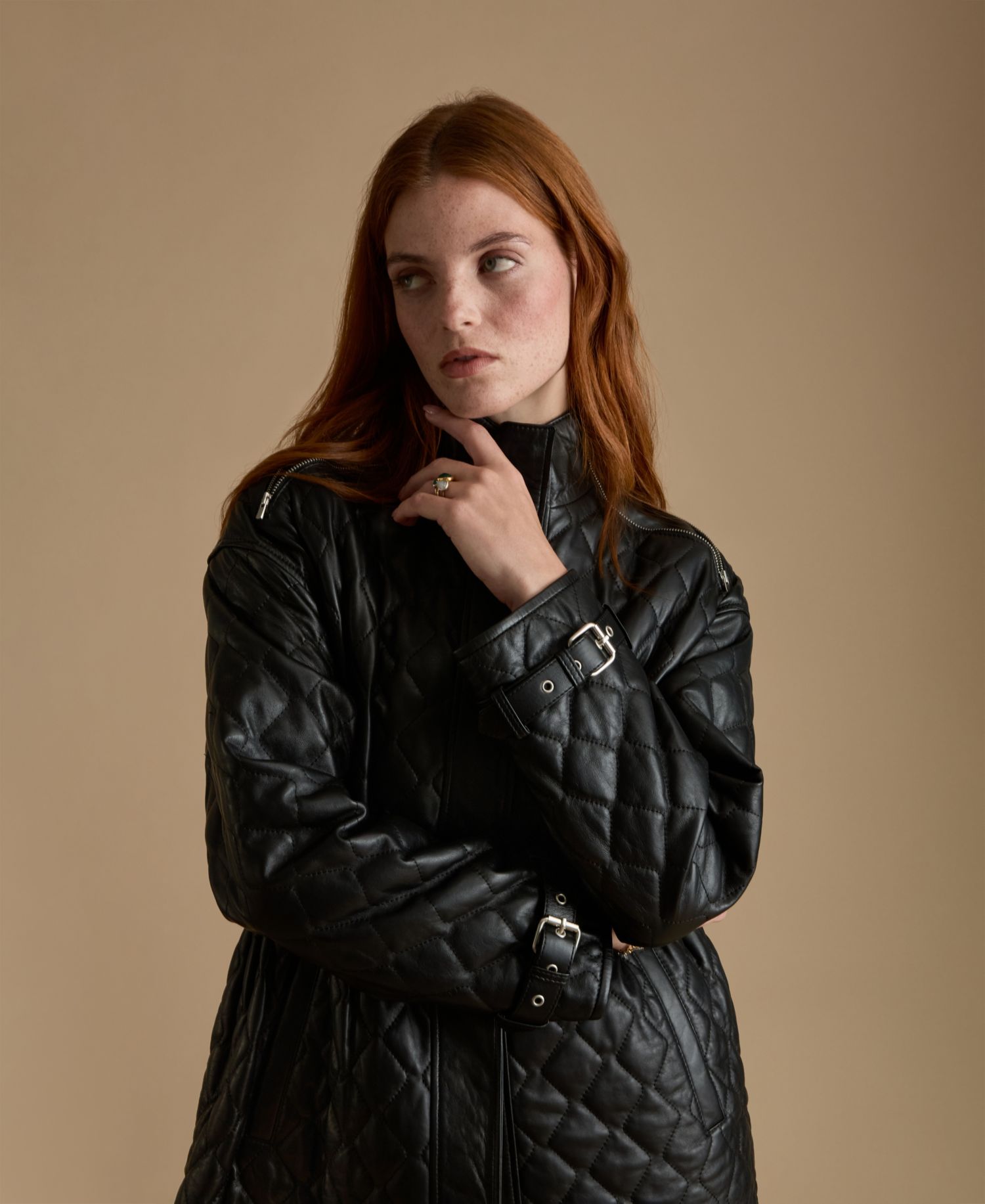 Women's Nora Leather Coat