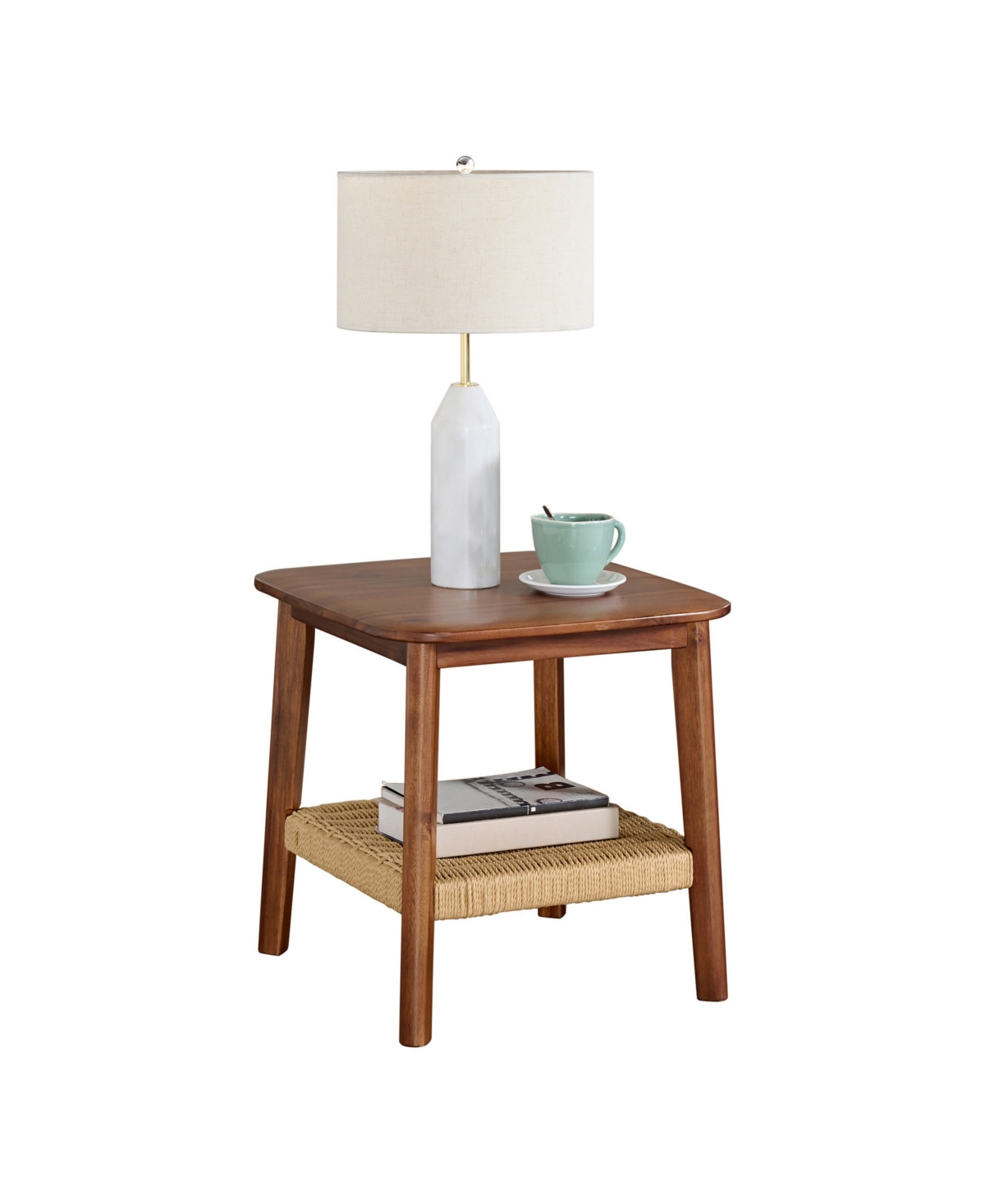 Alaterre Furniture 20" Acacia Wood Calais Side Table