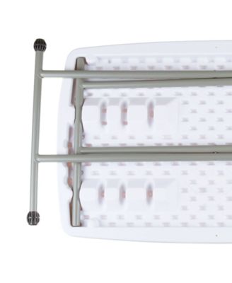 30" Plastic Adjustable Folding Table