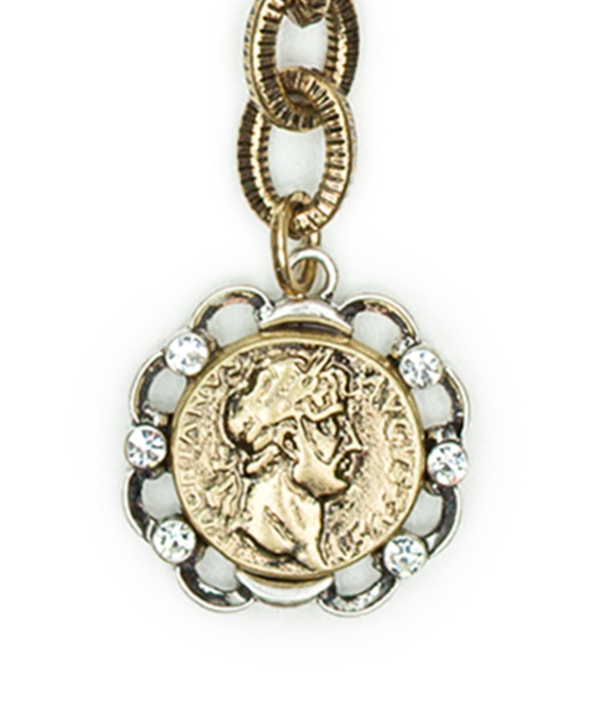 Patricia Nash Gold Plated Coin Pendant Necklace