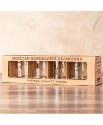 Handblown Glasses DOF - Set of 4