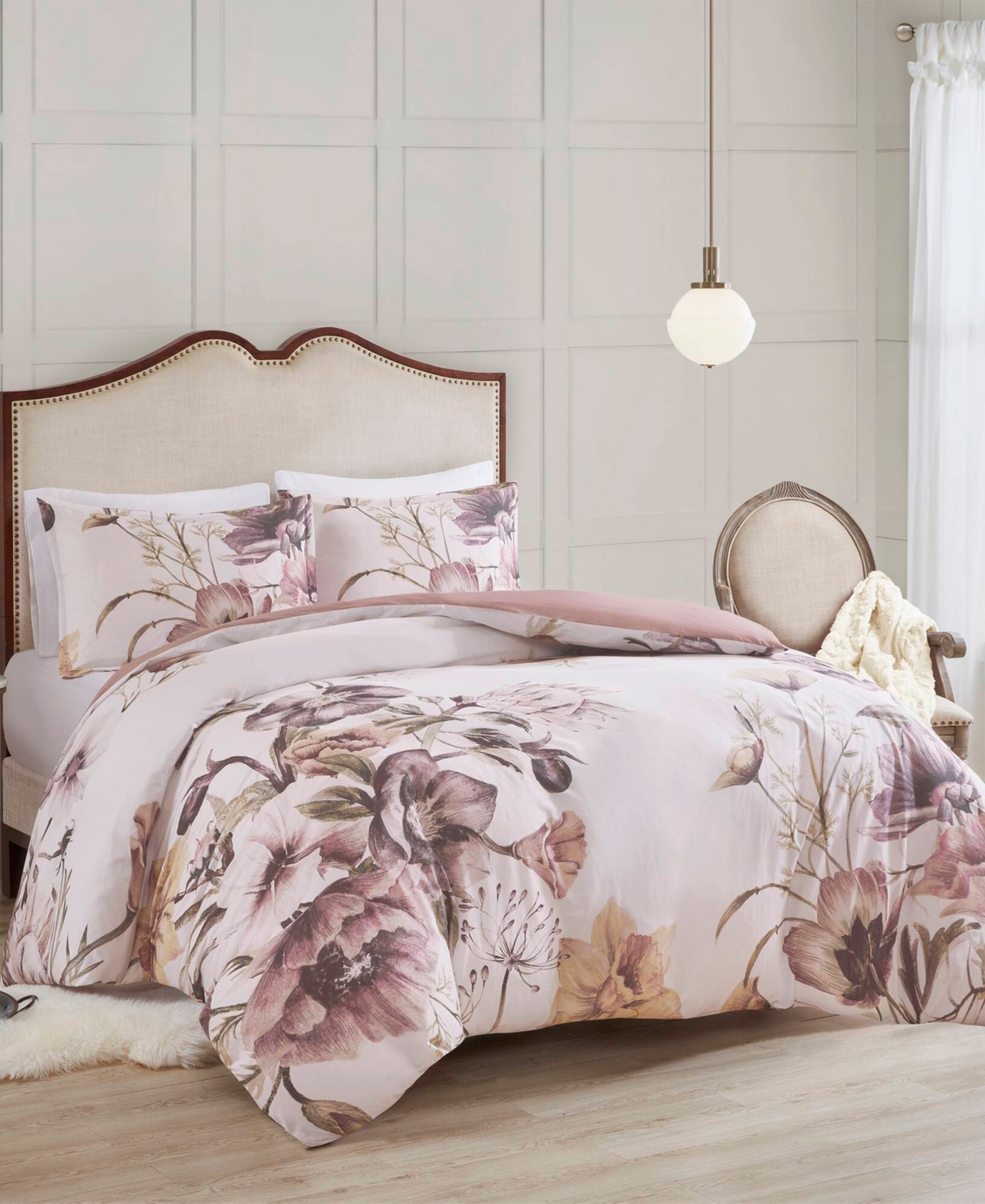 Madison Park Cassandra Cotton 3-Pc. Duvet Cover Set, Full/Queen