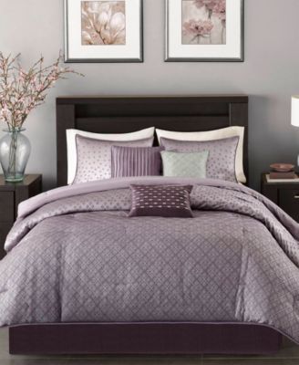 Biloxi Jacquard Geometric 7-Pc. Comforter Set, Queen