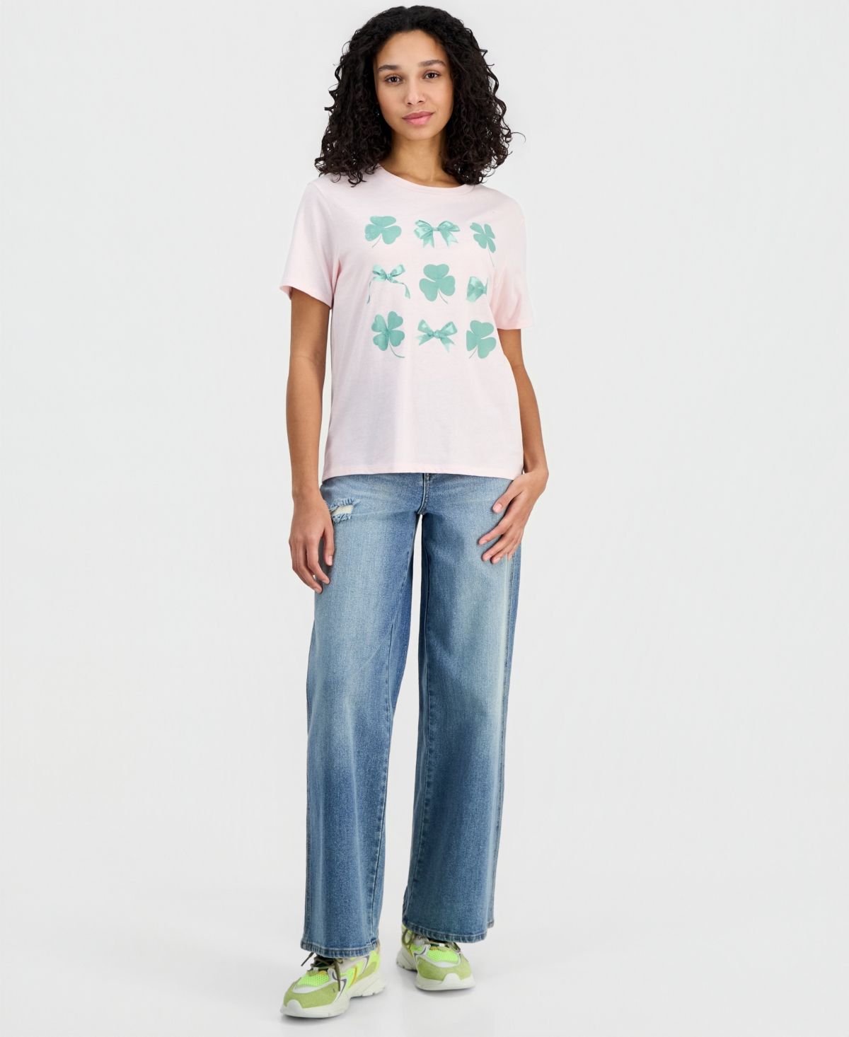 Love Tribe Juniors' Coquette Saint Patrick's Day T-Shirt
